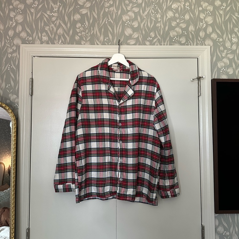 Pottery Barn Tartan Plaid Flannel Pajama Set